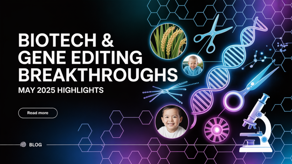 Major Breakthroughs in Biotechnology & Gene Editing