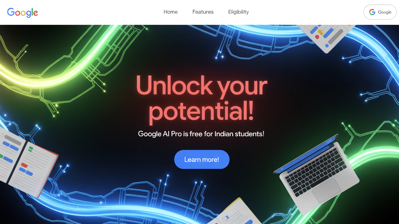 Free Google AI Pro for Indian Students | Unlock Gemini 2.5 Pro & More